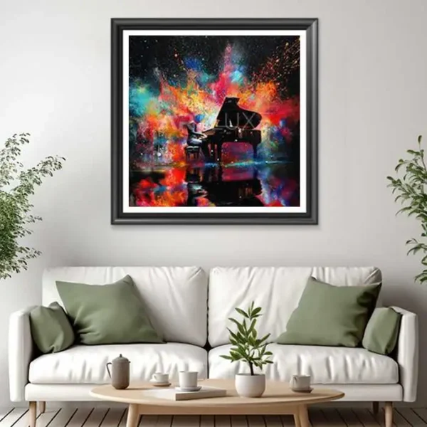 Tableau personne jouant du piano